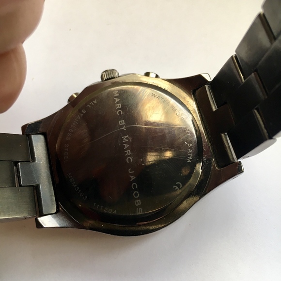 Marc by Marc Jacobs Amy Watch in Gun Metal - Picture 7 of 8